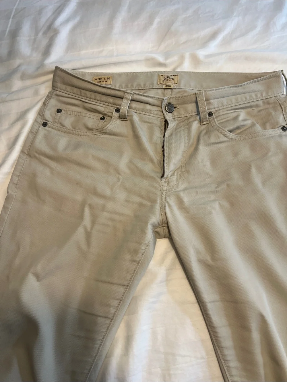J. Crew Slim Khaki Chinos in Light Tan